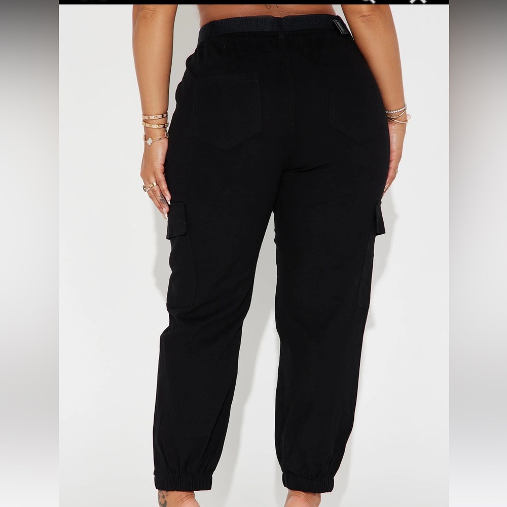 Black cargo pants